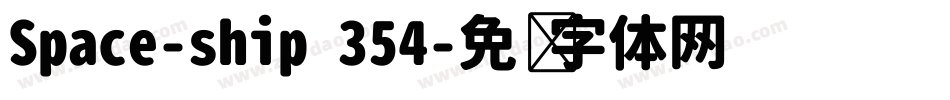 Space-ship 354字体转换